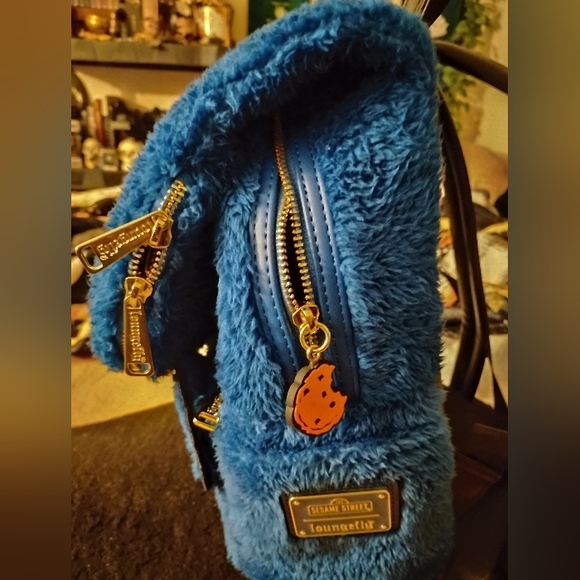 Cookie Monster Loungefly Mini Backpack - Picture 9 of 11